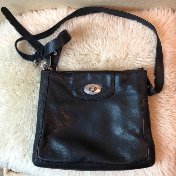 Fossil Bags Fossil Black Leather Crossbody Poshmark